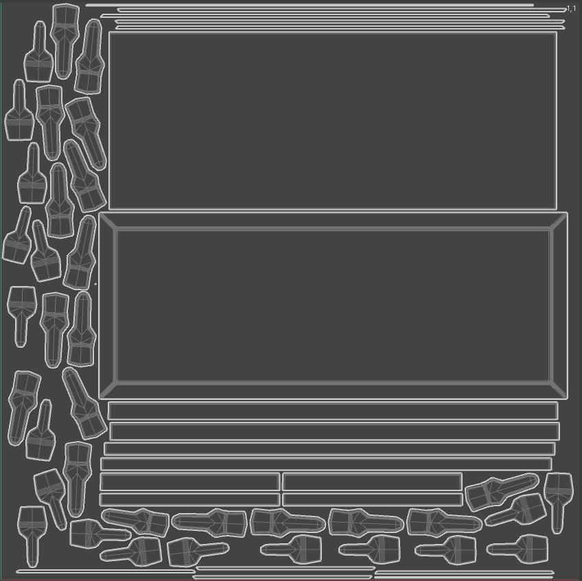 Classic Chip with 2K PBR Textures 3D model_5