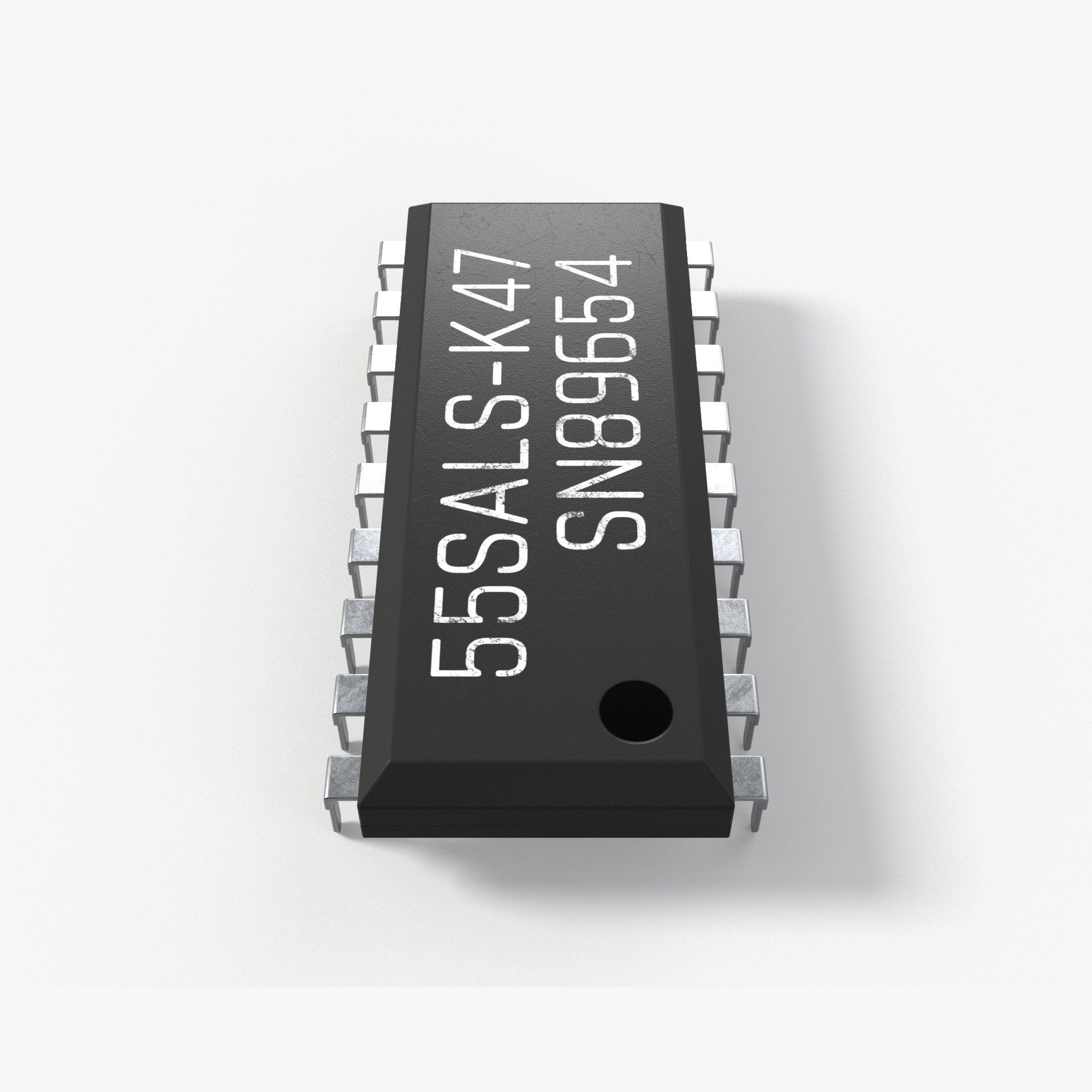 Classic Chip with 2K PBR Textures 3D model_3