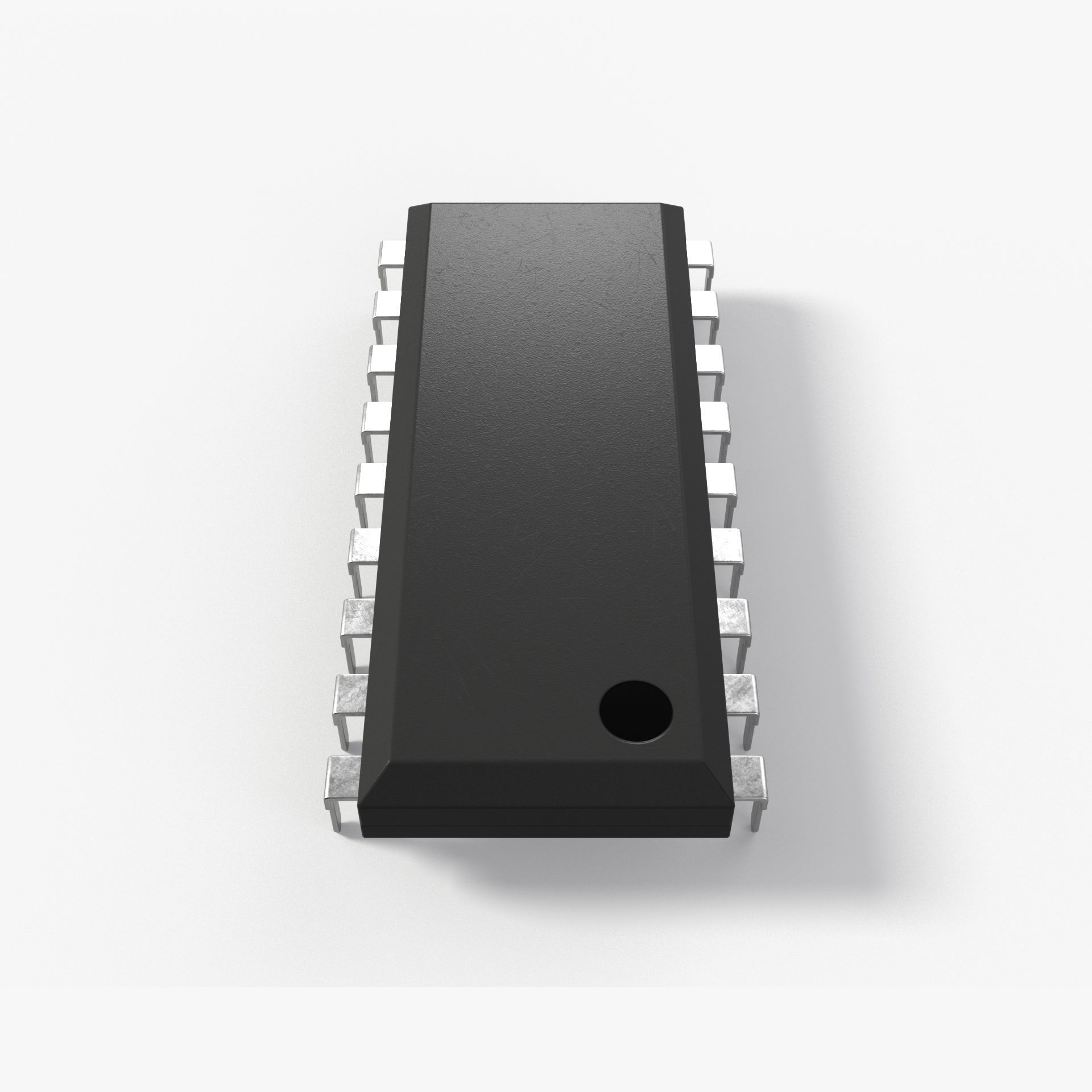 Classic Chip with 2K PBR Textures 3D model_4