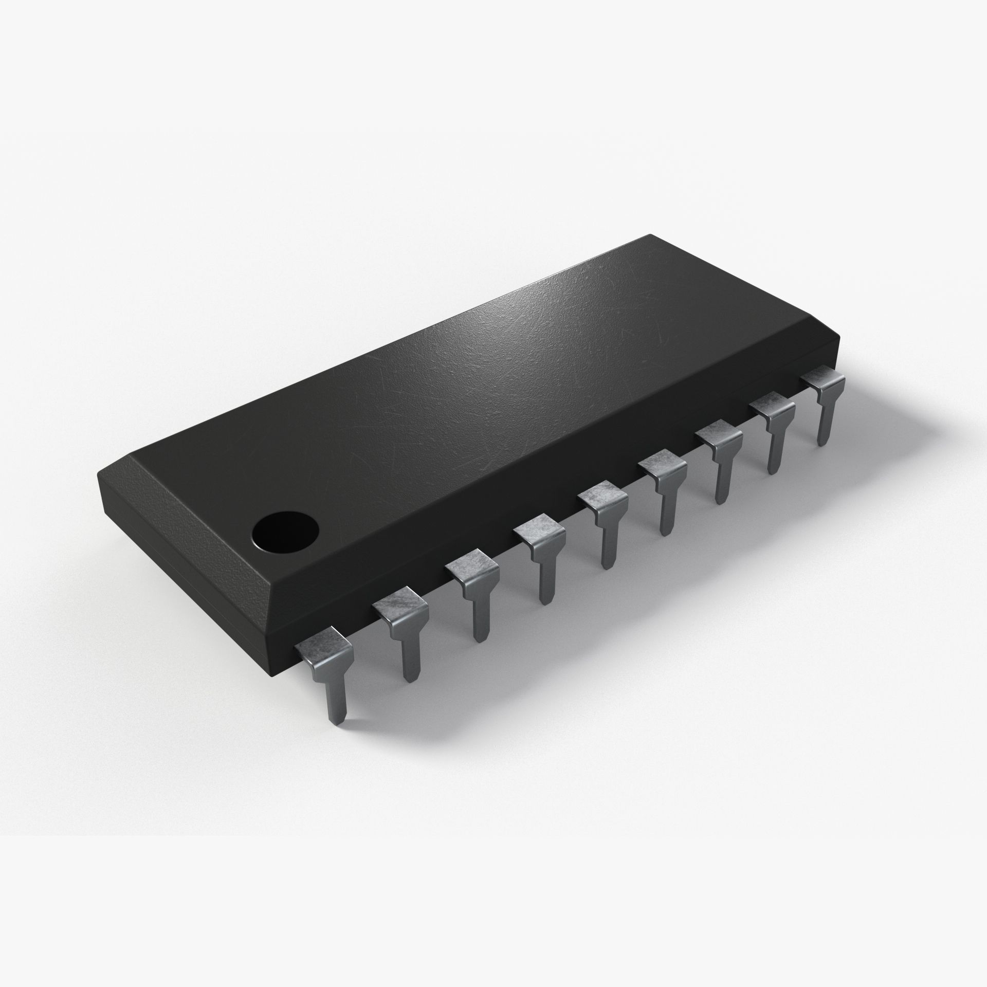 Classic Chip with 2K PBR Textures 3D model_7