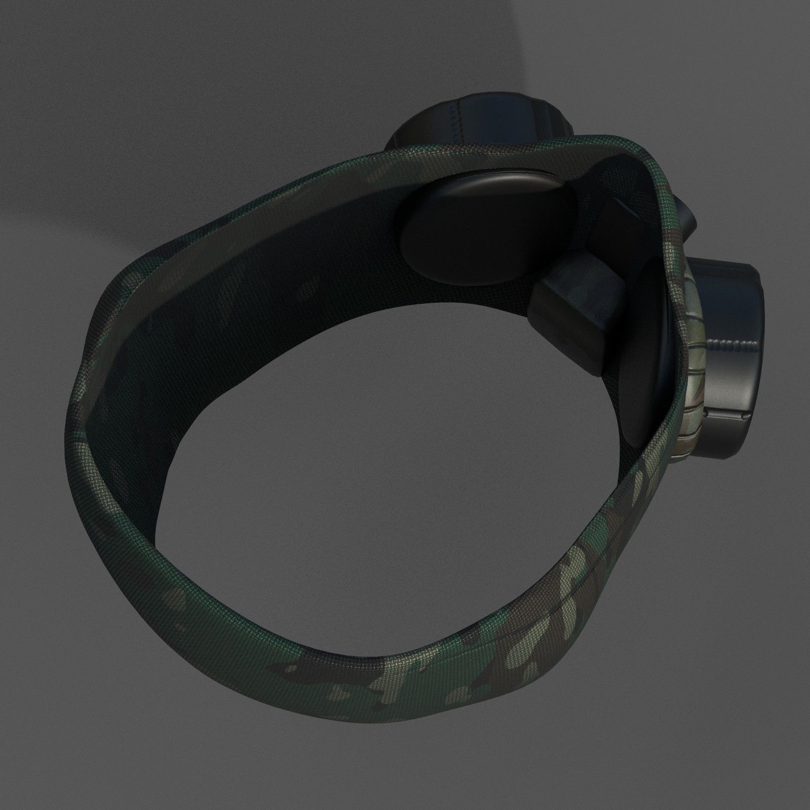 Gas mask helmet scifi fantasy armor hats military Low-poly Low-poly 3D model_6