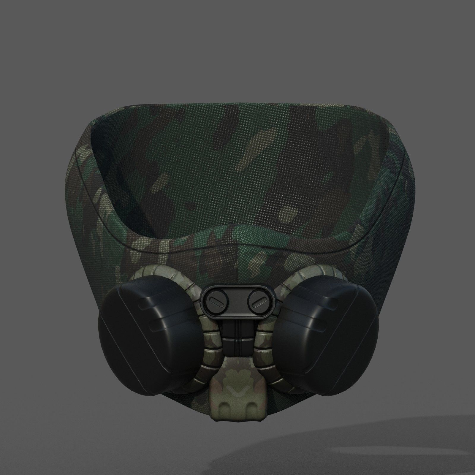 Gas mask helmet scifi fantasy armor hats military Low-poly Low-poly 3D model_3