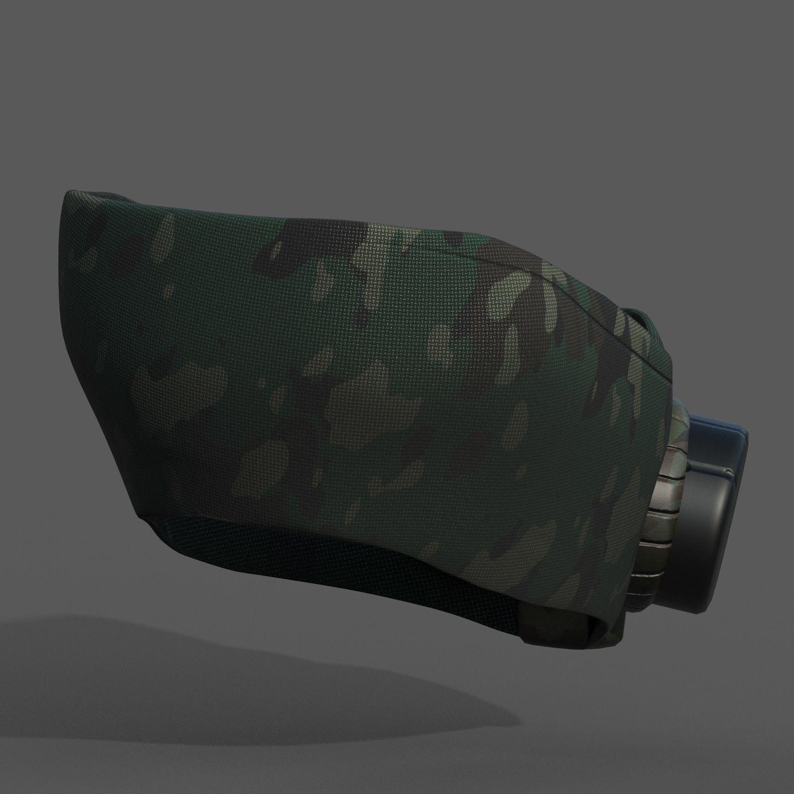 Gas mask helmet scifi fantasy armor hats military Low-poly Low-poly 3D model_5