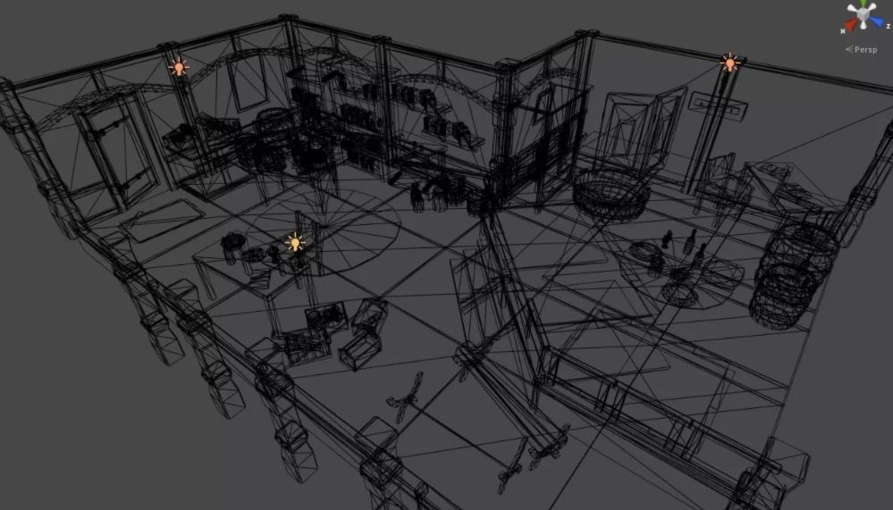 Top-Down Stylized Interiors Low-poly 3D model_7