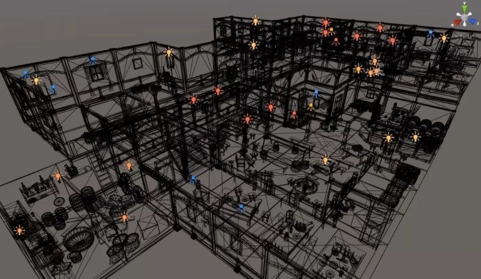 Top-Down Stylized Interiors Low-poly 3D model_8