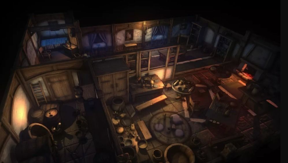 Top-Down Stylized Interiors Low-poly 3D model_3