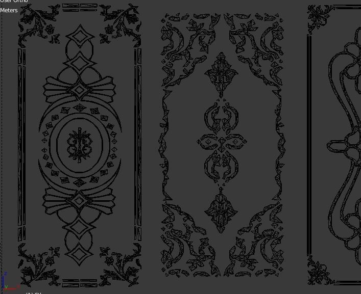 Collection carved decor  02  3D model 3D model_6