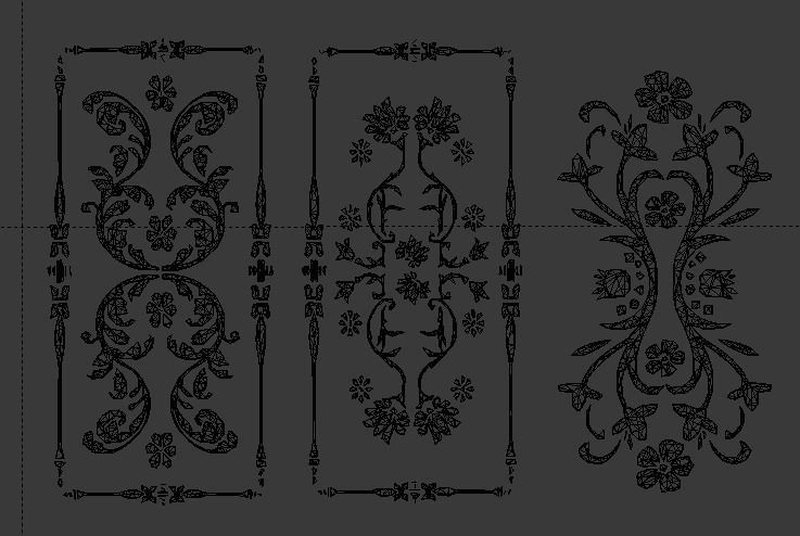 Collection carved decor  02  3D model 3D model_4