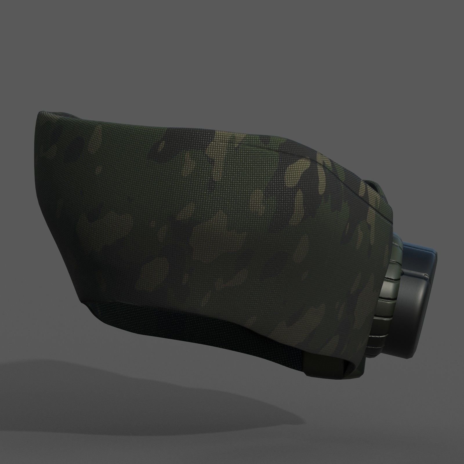 Gas mask helmet scifi fantasy armor hats military Low-poly Low-poly 3D model_6