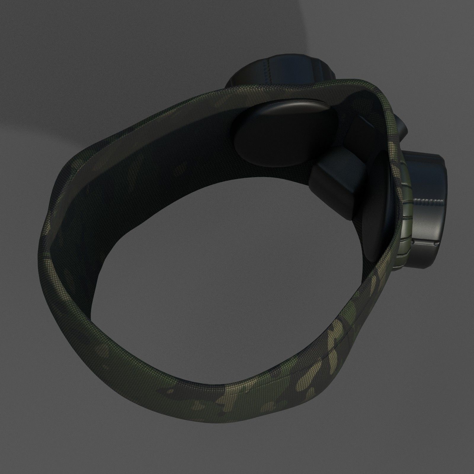 Gas mask helmet scifi fantasy armor hats military Low-poly Low-poly 3D model_7