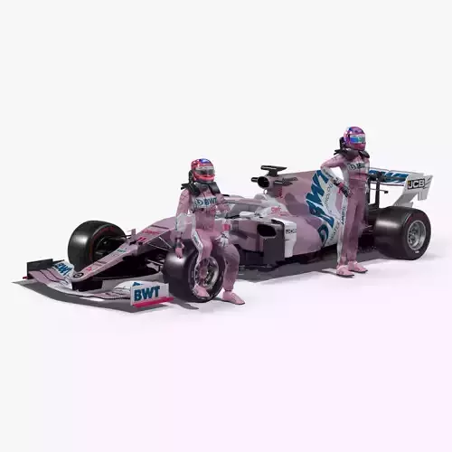 Racing Point RP20 2020 Low-poly 3D model