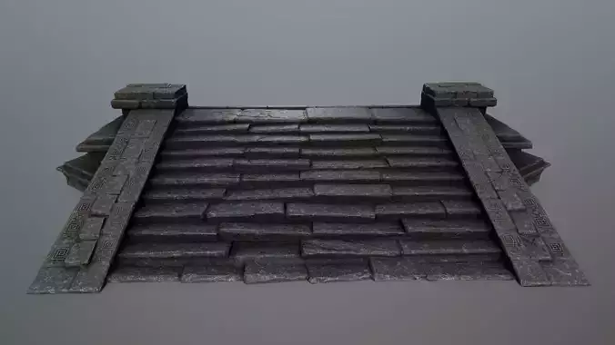 stair stone roof