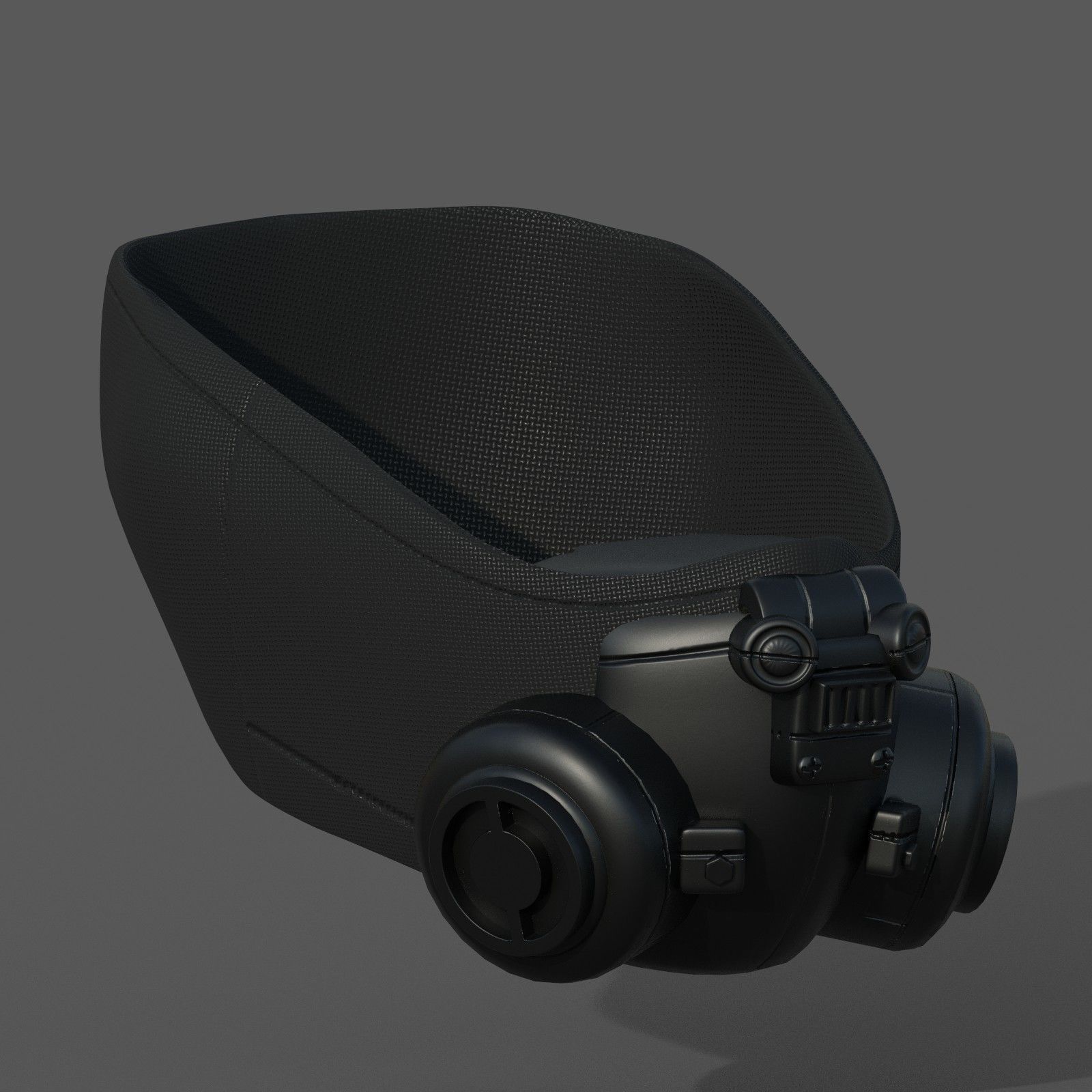 Gas mask helmet scifi fantasy armor hats military Low-poly Low-poly 3D model_5