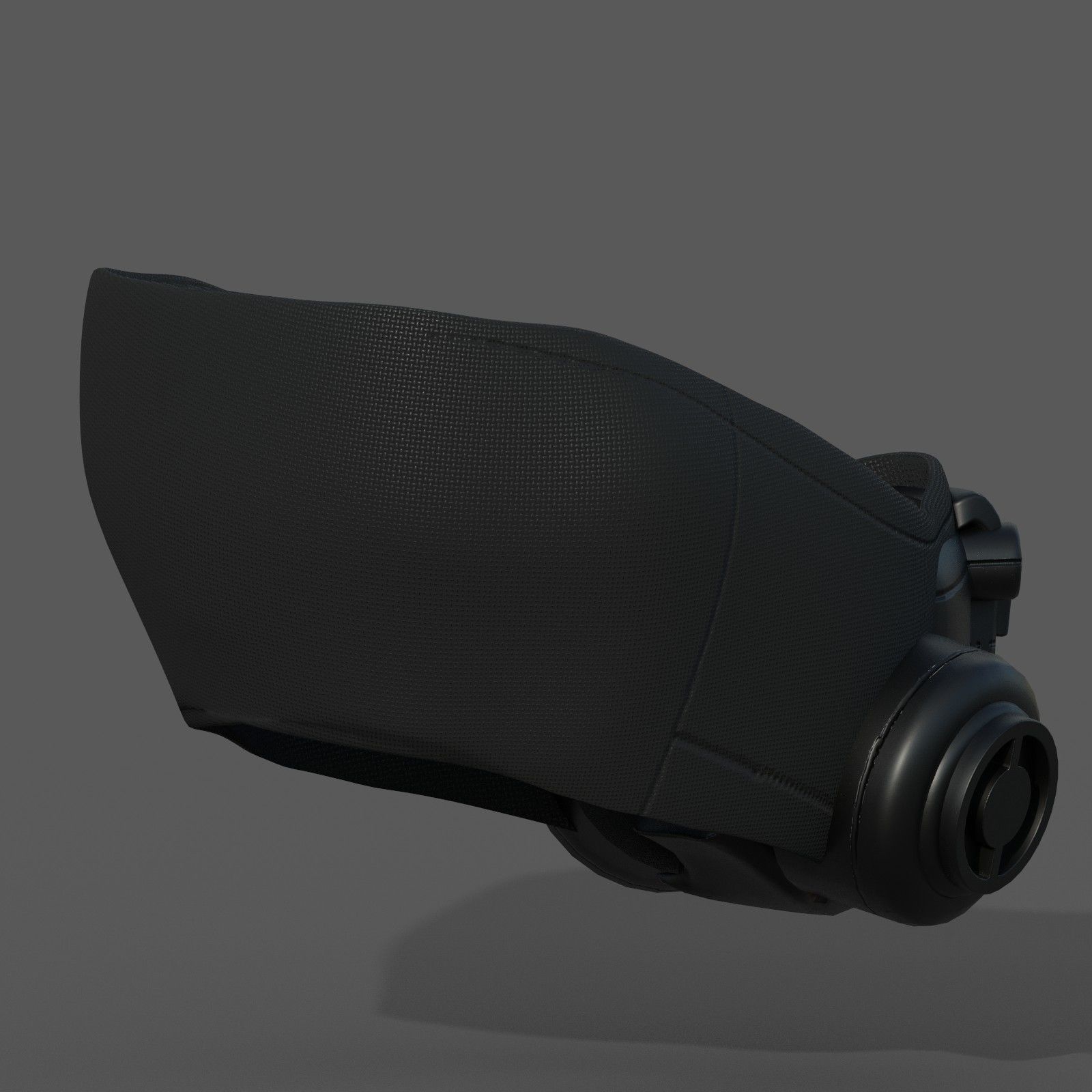 Gas mask helmet scifi fantasy armor hats military Low-poly Low-poly 3D model_6