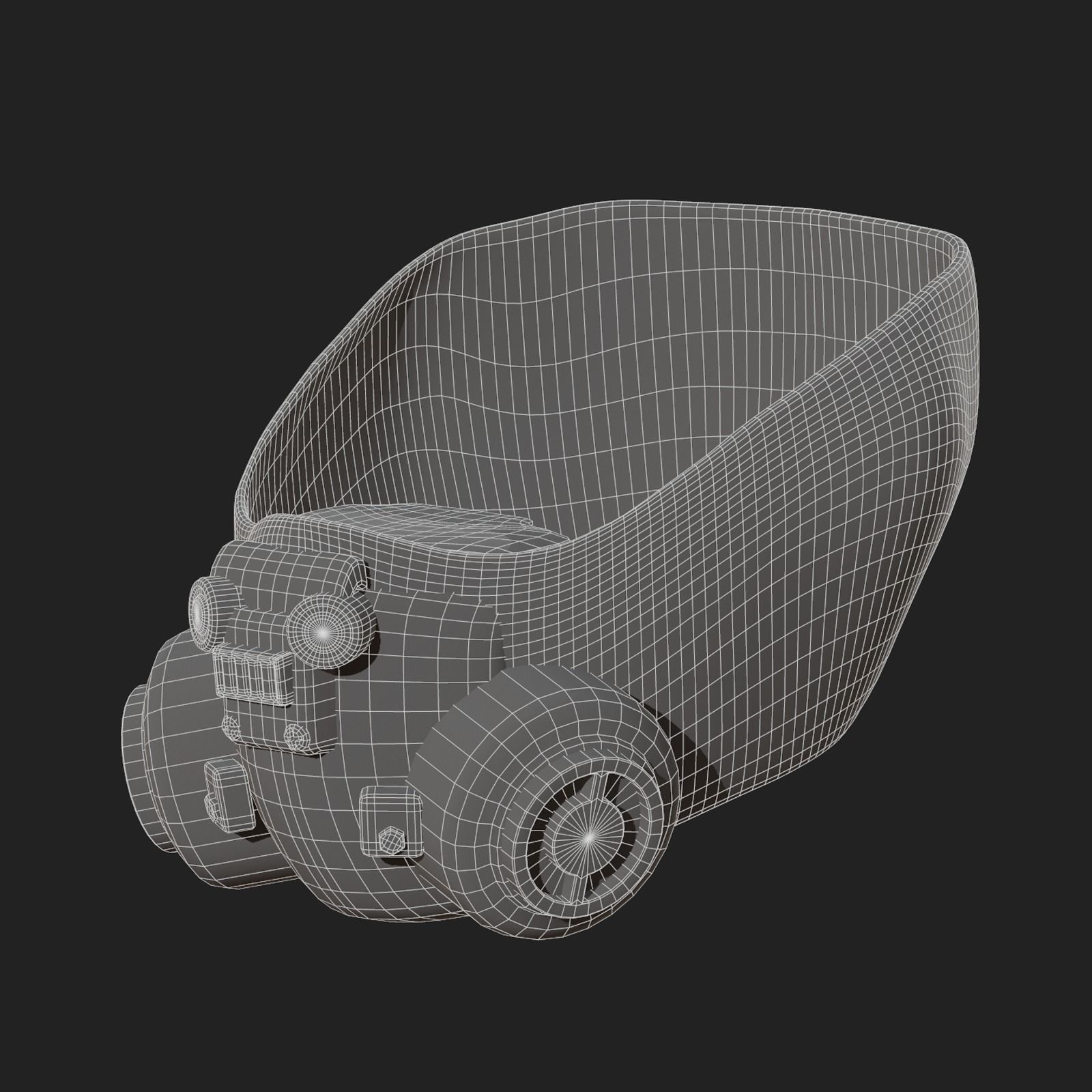 Gas mask helmet scifi fantasy armor hats military Low-poly Low-poly 3D model_8