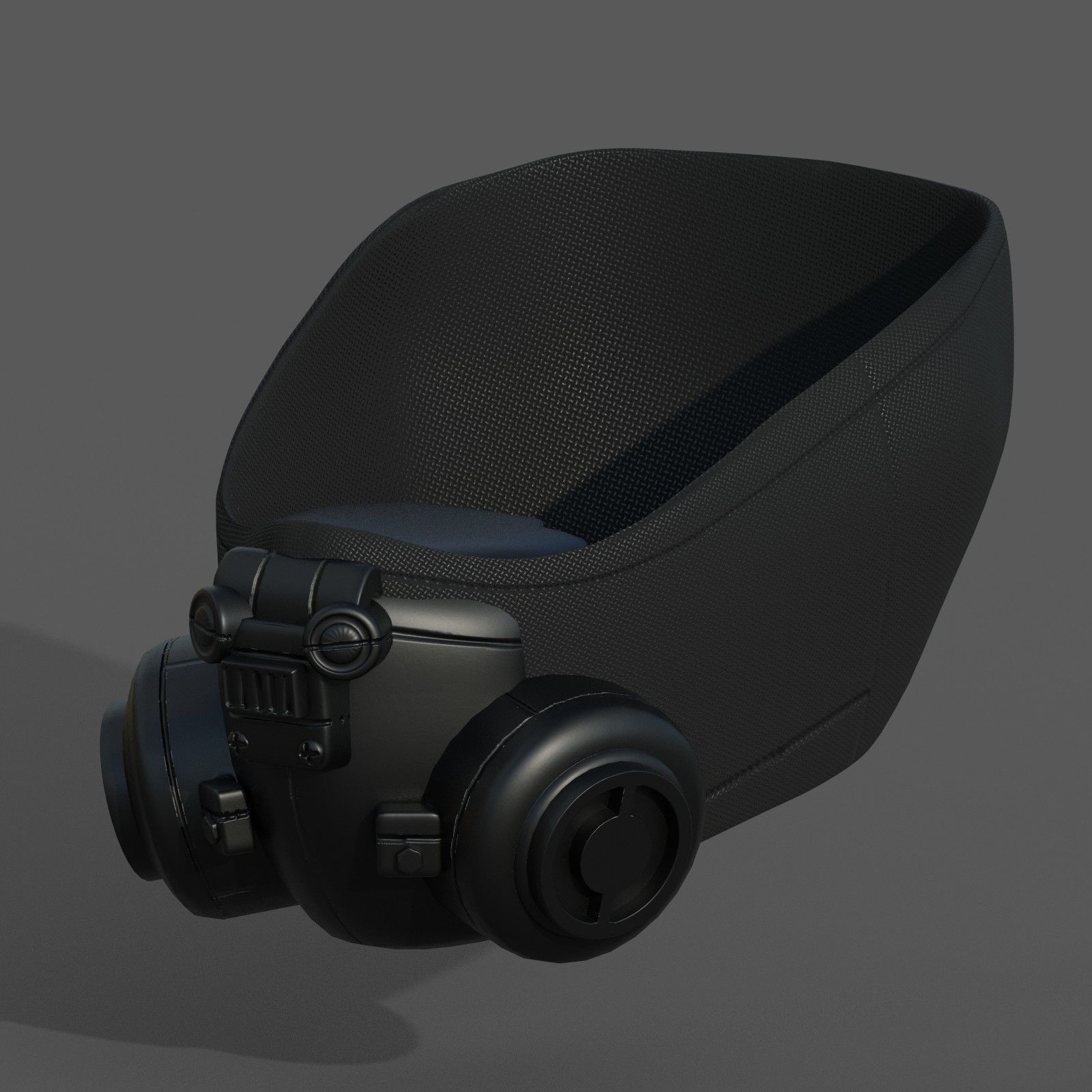 Gas mask helmet scifi fantasy armor hats military Low-poly Low-poly 3D model_3