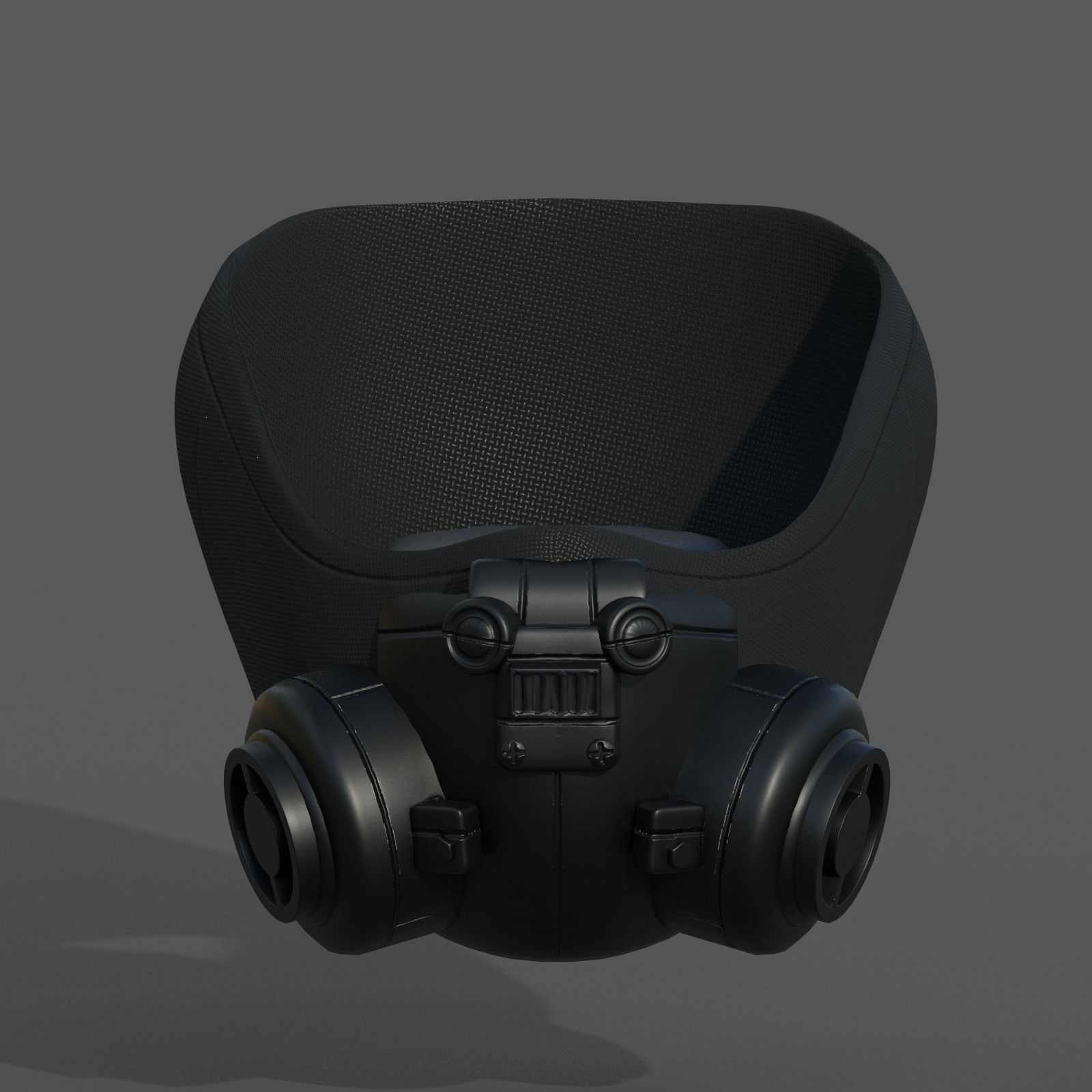 Gas mask helmet scifi fantasy armor hats military Low-poly Low-poly 3D model_2