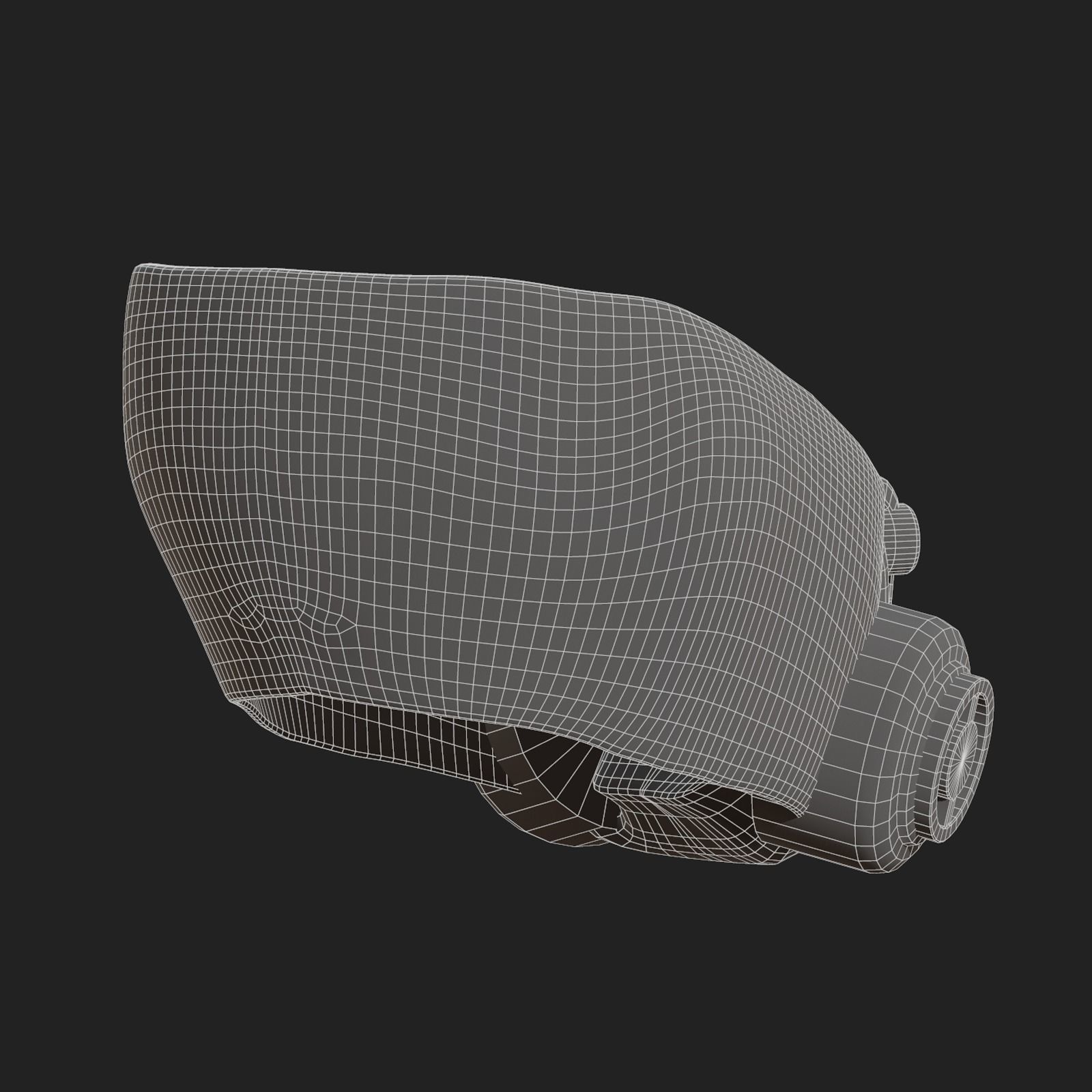 Gas mask helmet scifi fantasy armor hats military Low-poly Low-poly 3D model_10