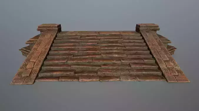stair brick chimney