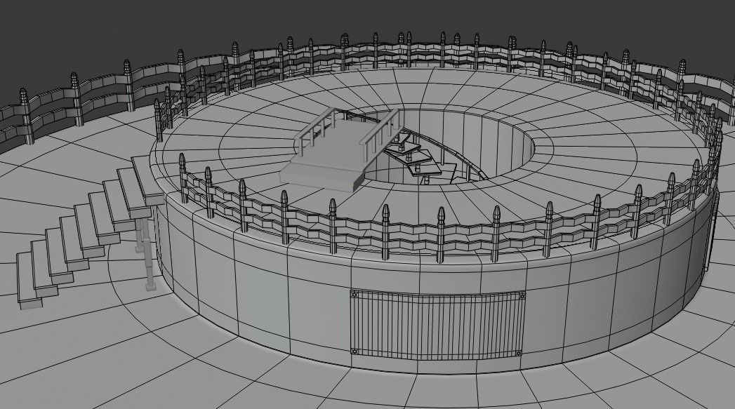 Skull- Tower Low-poly 3D model_15