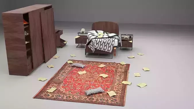 BEDROOM - MESSY BEDROOM