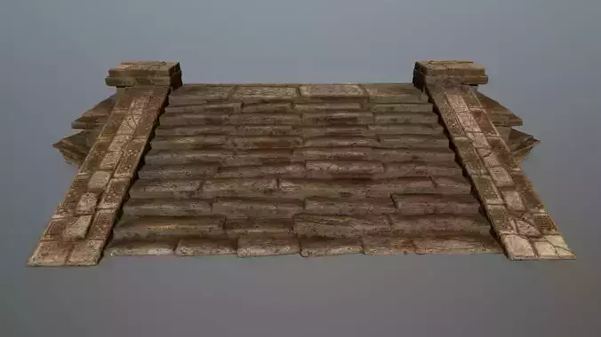 stair brick chimney