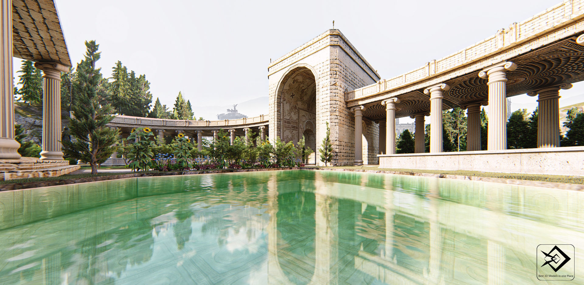 Rome Building  3D model_2