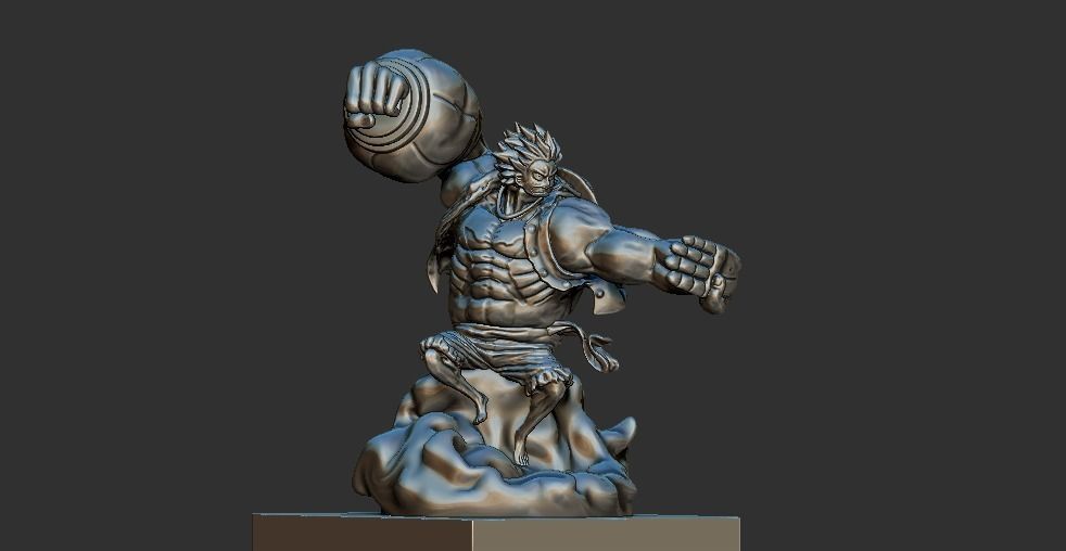 MONKEY D LUFFY - ONE PIECE - luffy gear 4 3D print model_5