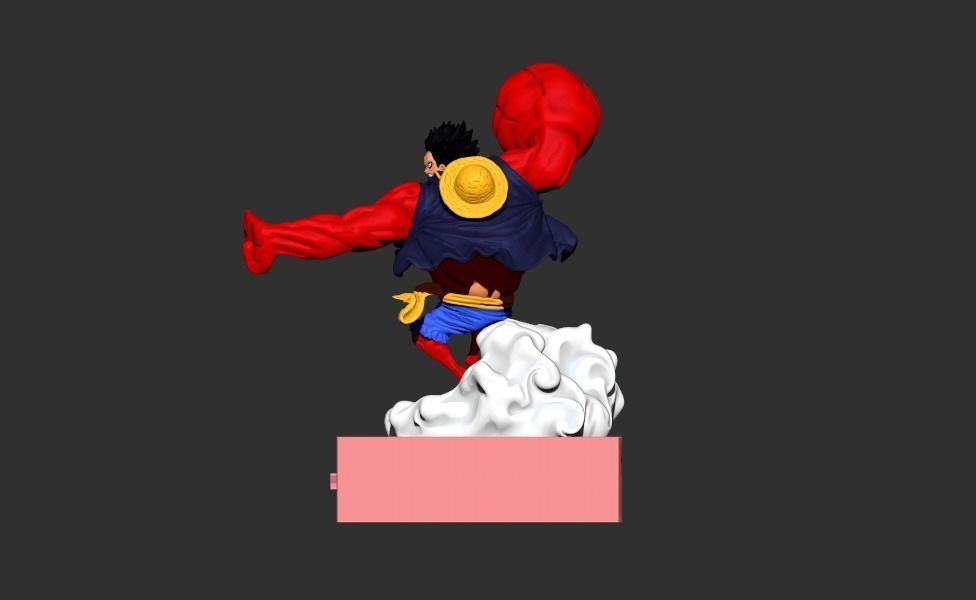 MONKEY D LUFFY - ONE PIECE - luffy gear 4 3D print model_1