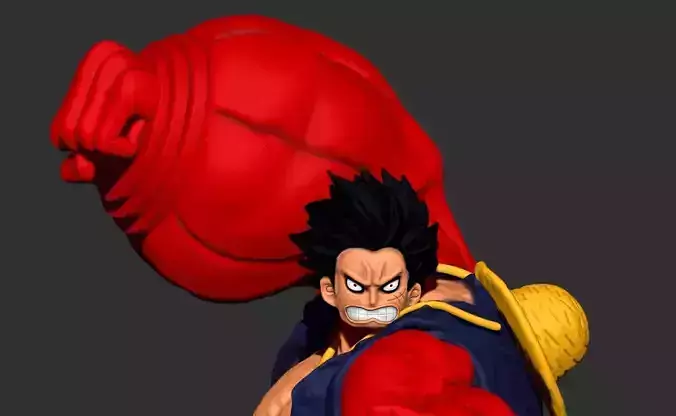 MONKEY D LUFFY - ONE PIECE - luffy gear 4 3D print model