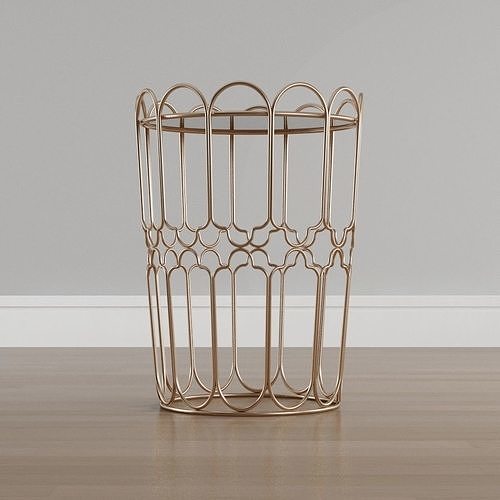 Waves Gold Table Low-poly 3D model