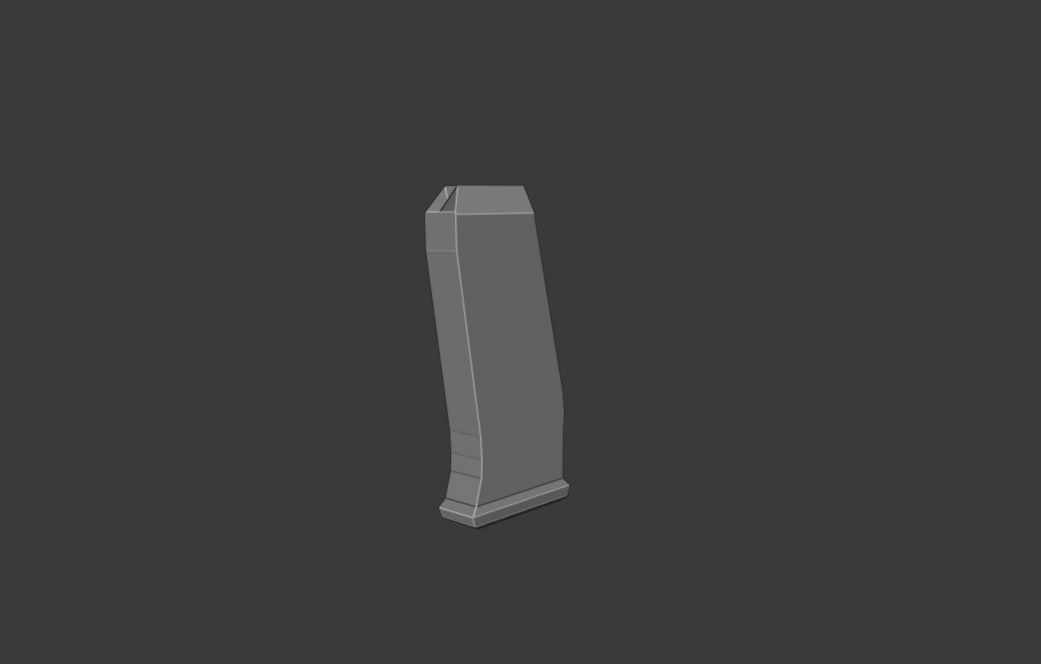 9 MM Handgun Free low-poly 3D model_7