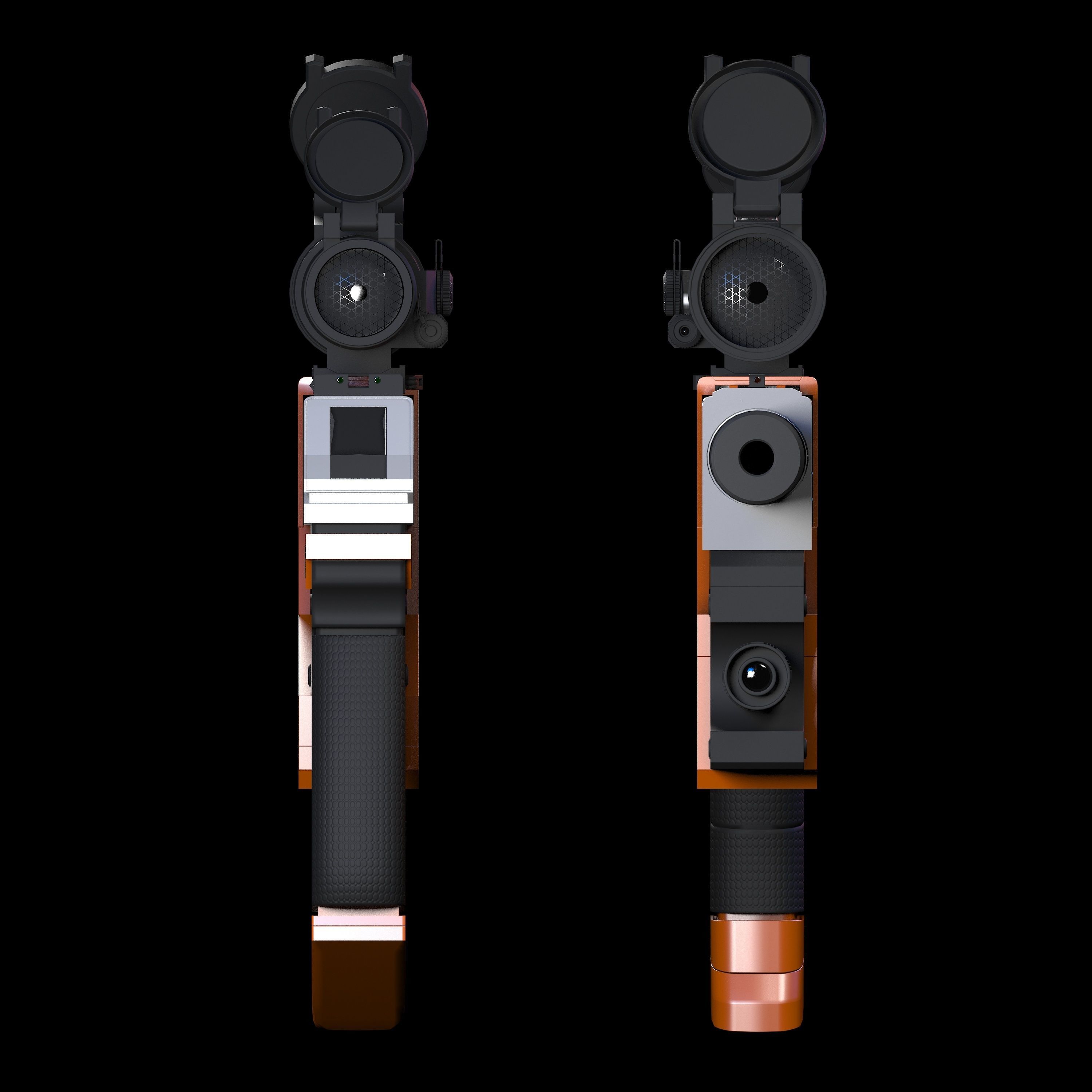 The Lawgiver Judge Dredd version 2 3D model_7