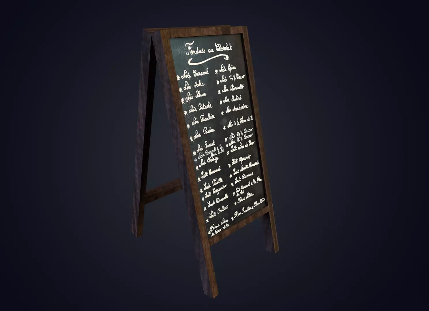 3D model Restaurant Board VR / AR / low-poly | CGTrader