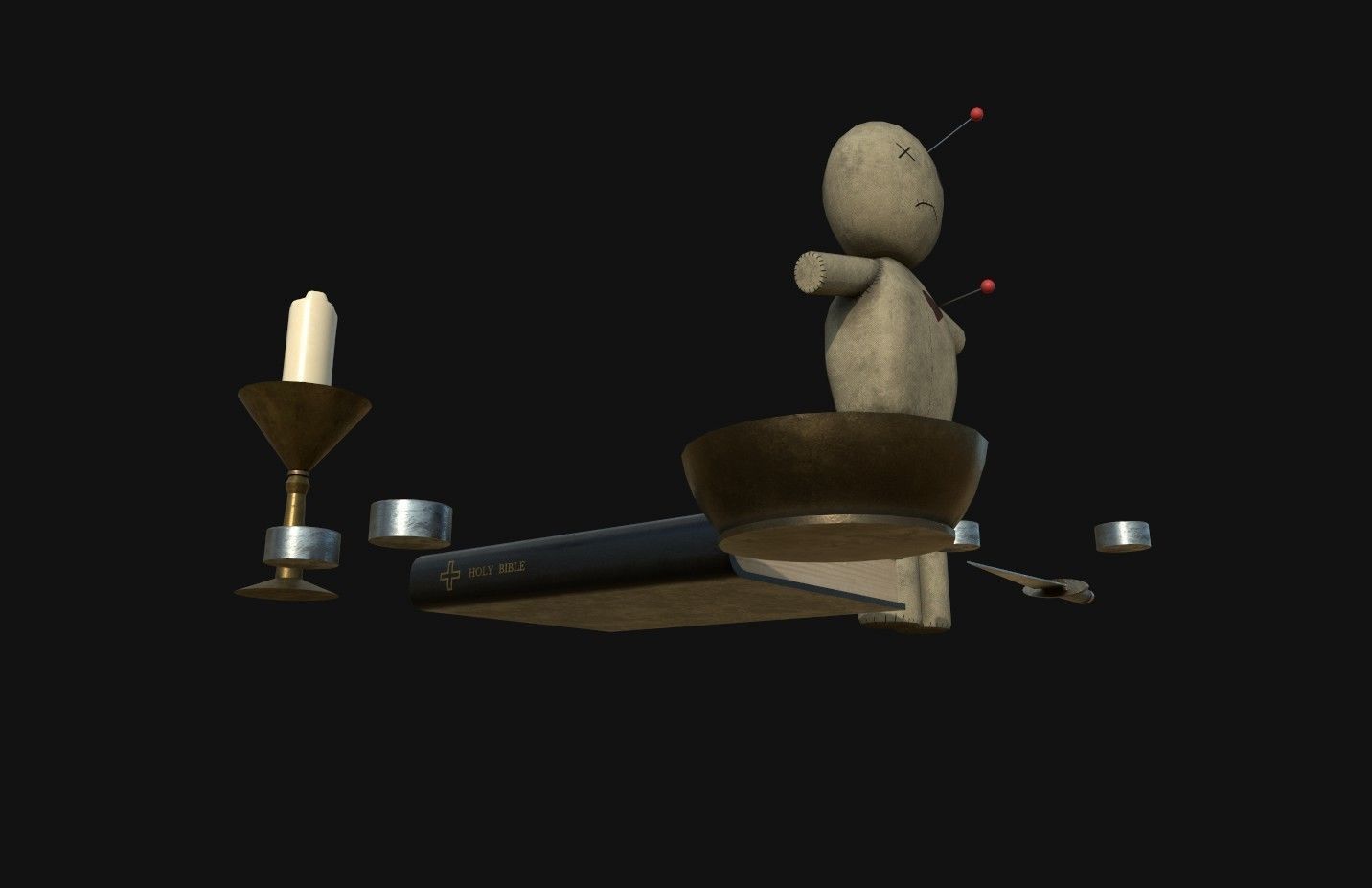 Ritual Objects Low-poly 3D model_7