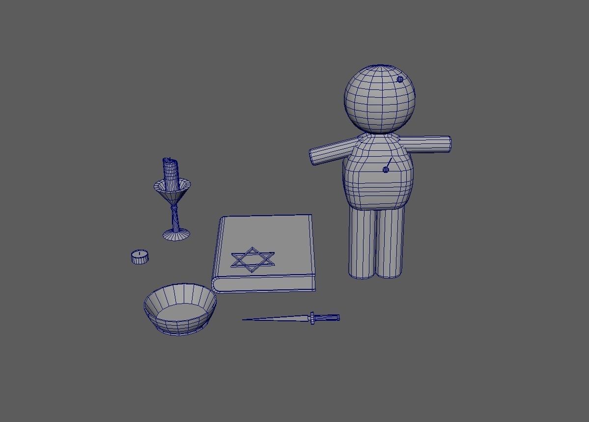 Ritual Objects Low-poly 3D model_8