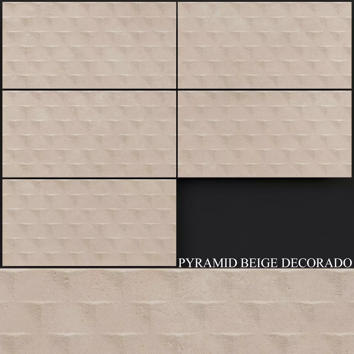 Keros Decorado Pyramid Beige 3D model_0