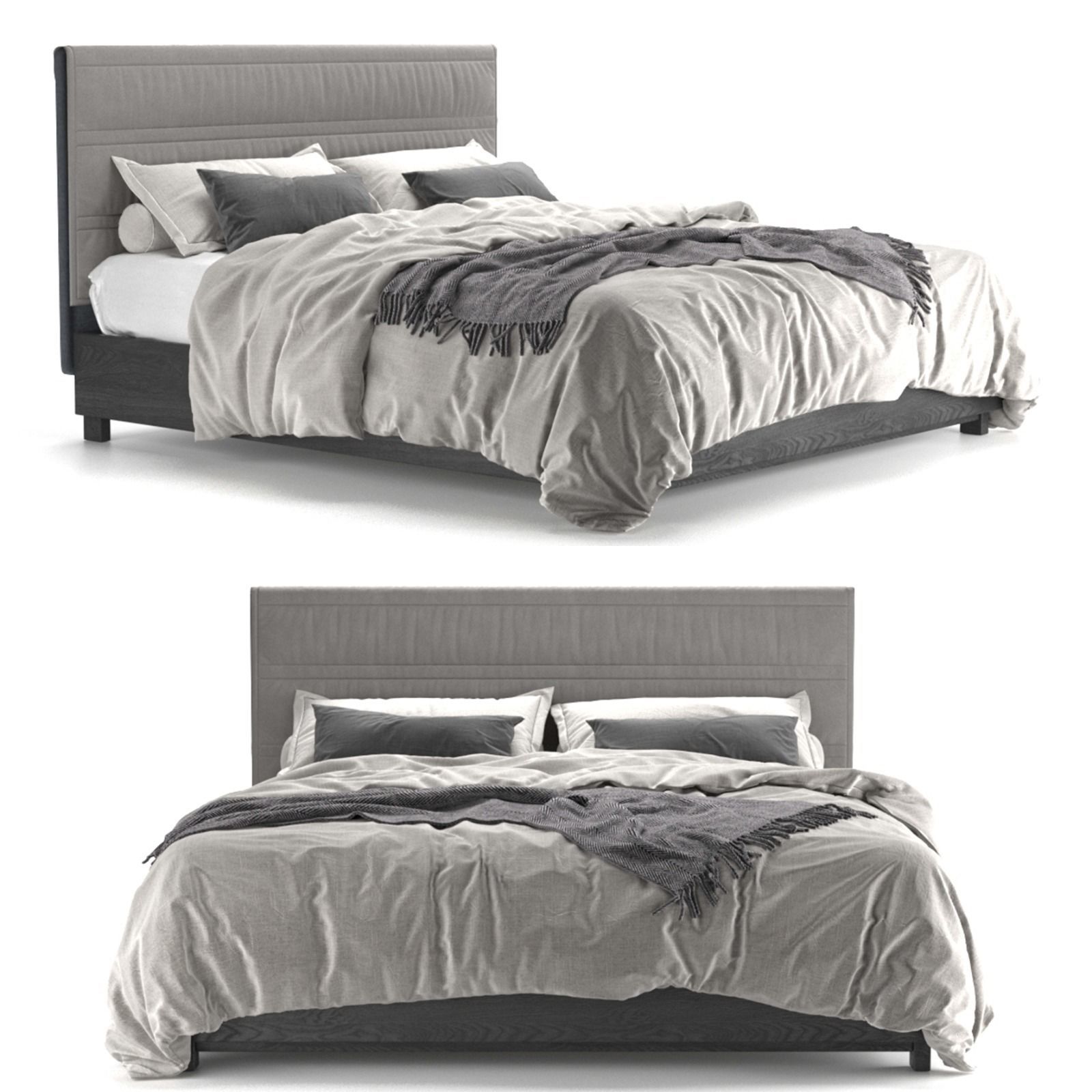 MEGA PACKAGE 8 PIECES ULTRA QUALITY BED FILE Low-poly 3D model_1