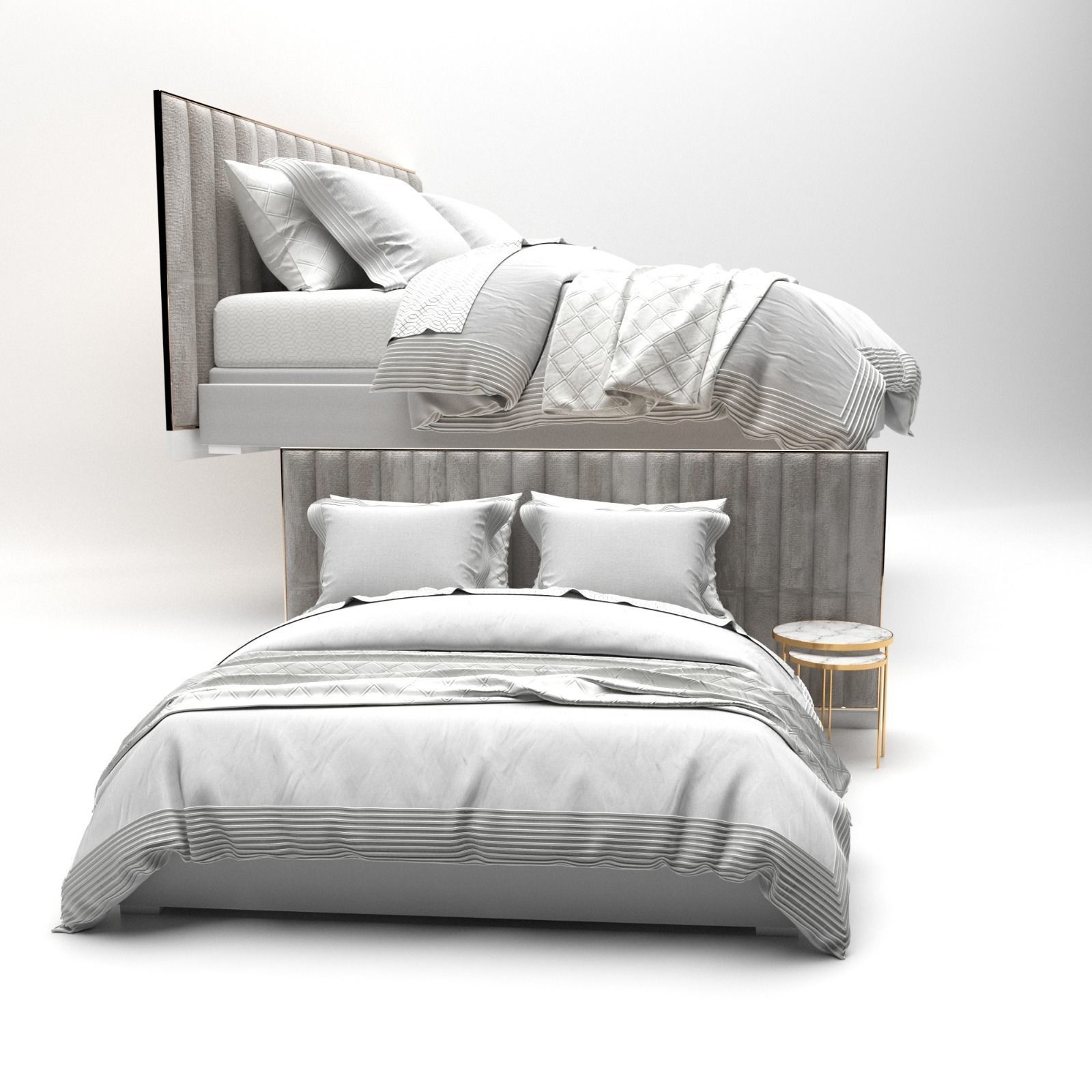 MEGA PACKAGE 8 PIECES ULTRA QUALITY BED FILE Low-poly 3D model_6