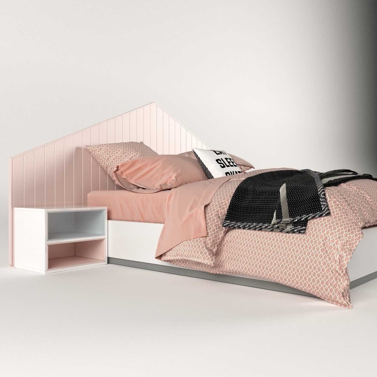 MEGA PACKAGE 8 PIECES ULTRA QUALITY BED FILE Low-poly 3D model_8