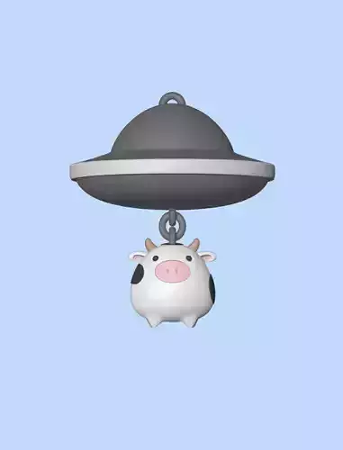  UFO keychain  3D print model