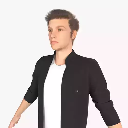 Rigged man 3D model