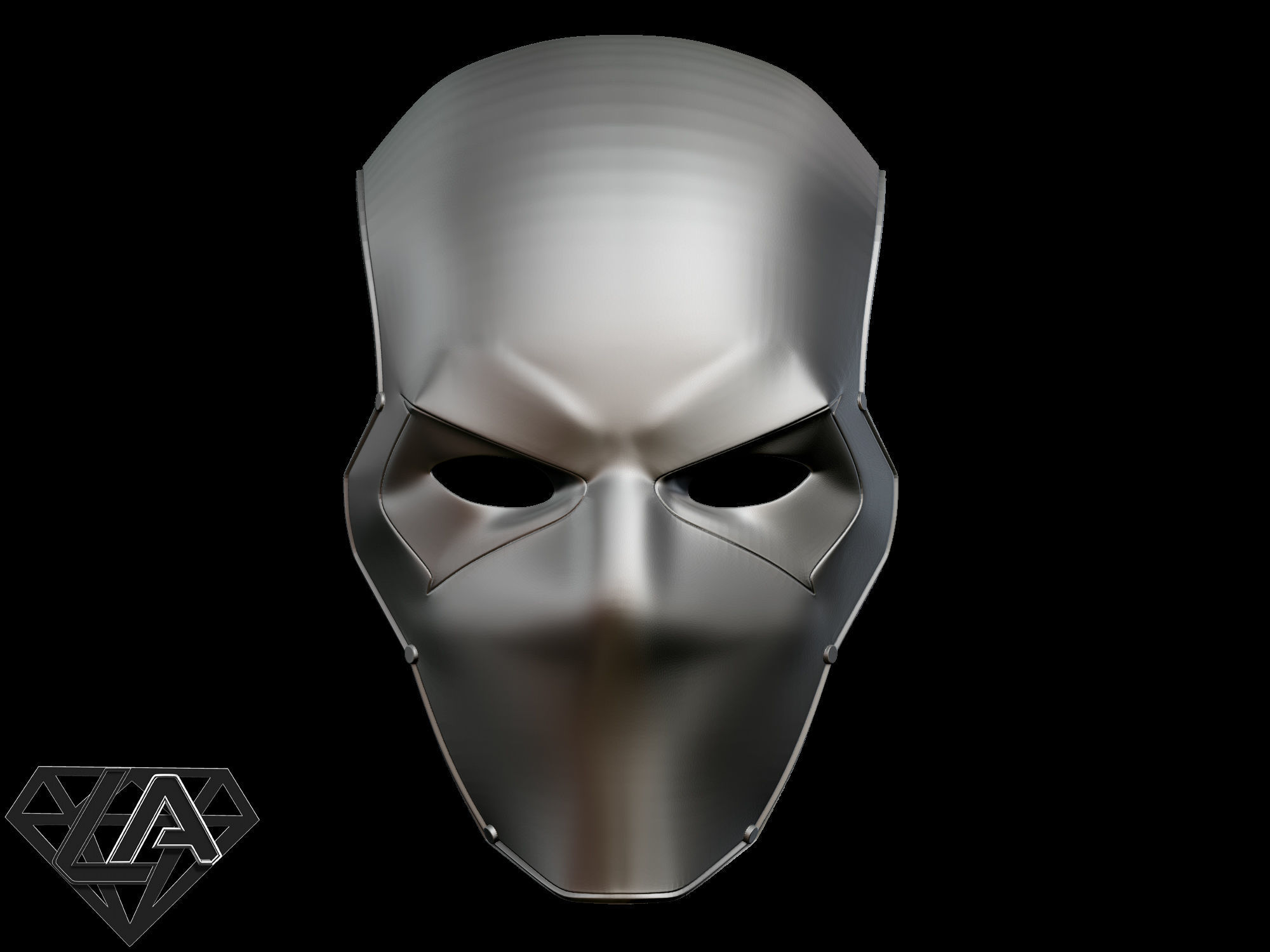 Red Hood mask 3D print model_1