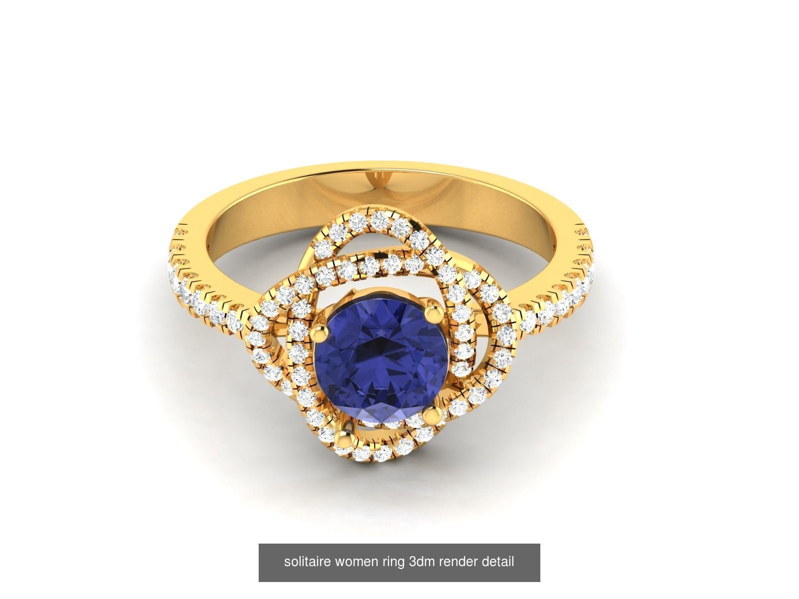 Gemstone Rings 3dm render details bulk collection  _6