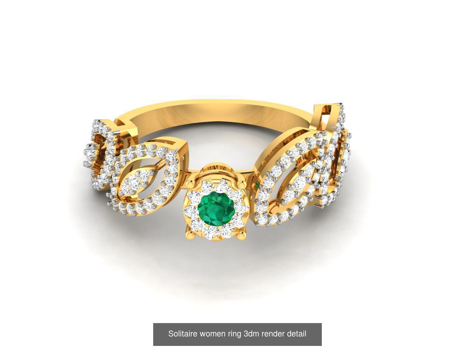 Gemstone Rings 3dm render details bulk collection  _19