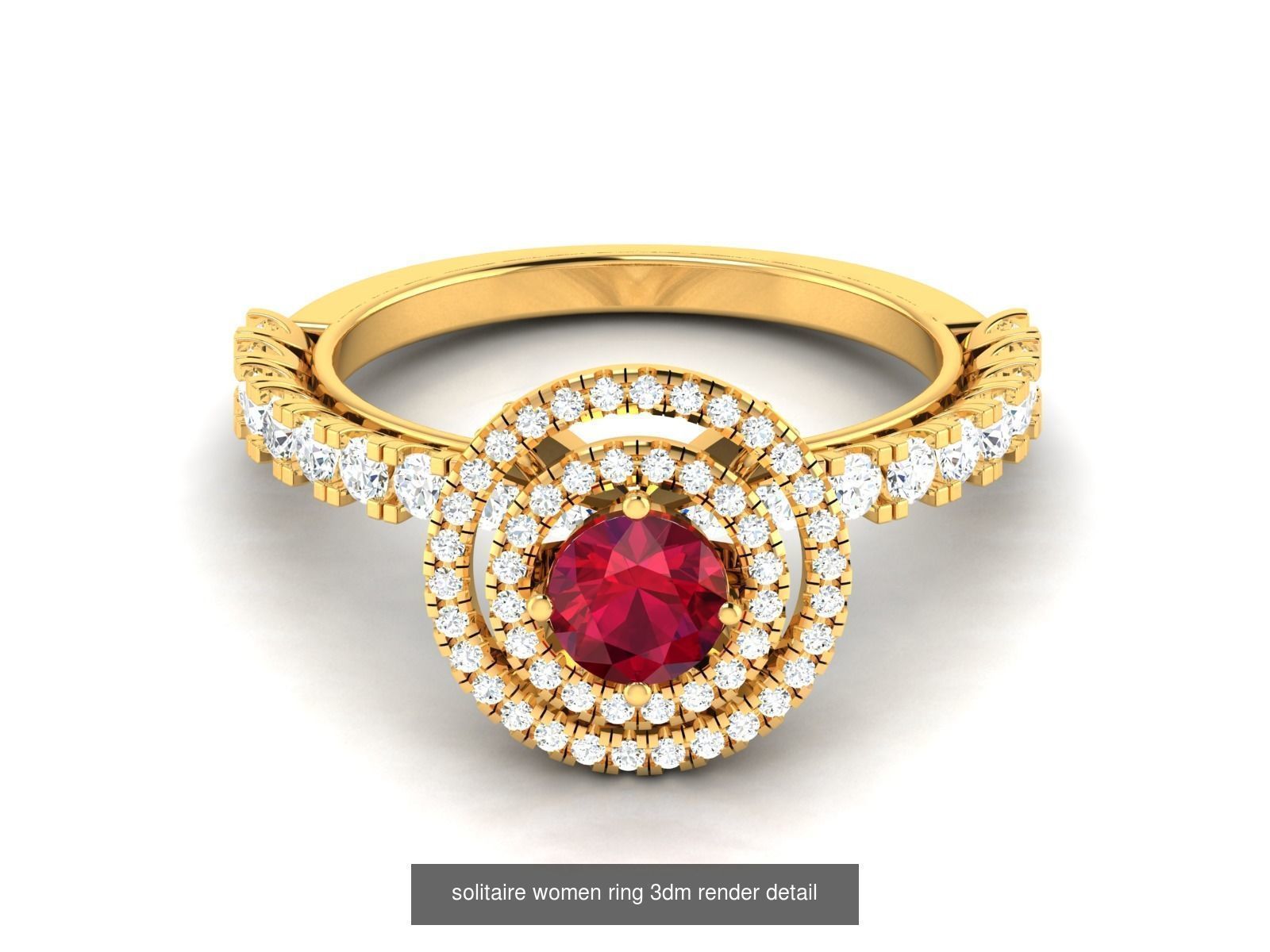 Gemstone Rings 3dm render details bulk collection  _9