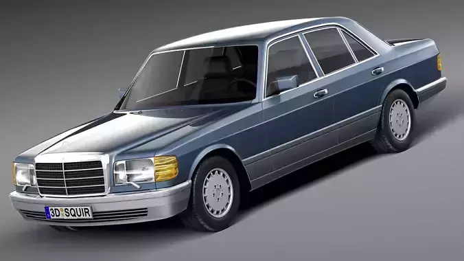 Mercedes-Benz 500 SEL 1987-1992 3D model
