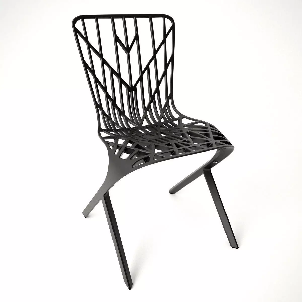 Knoll Aluminum Side Chair Free 3D model