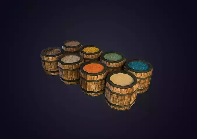 Barrels two wooden