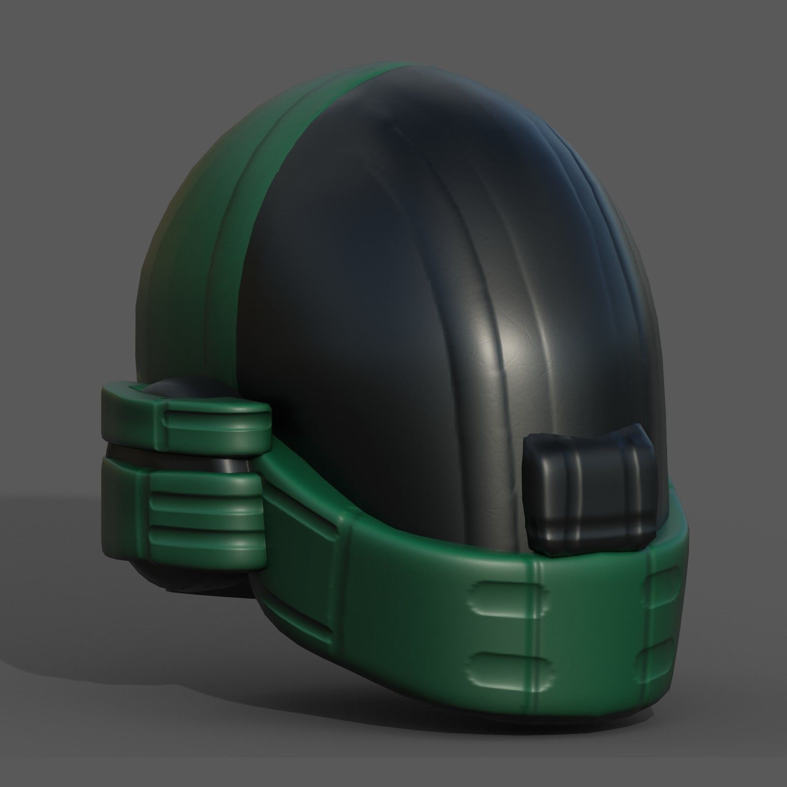 Helmet plastic mask protection pollution ball shaped Low-poly Low-poly 3D model_8